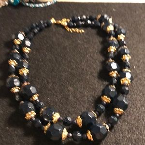 Double strand costume necklace